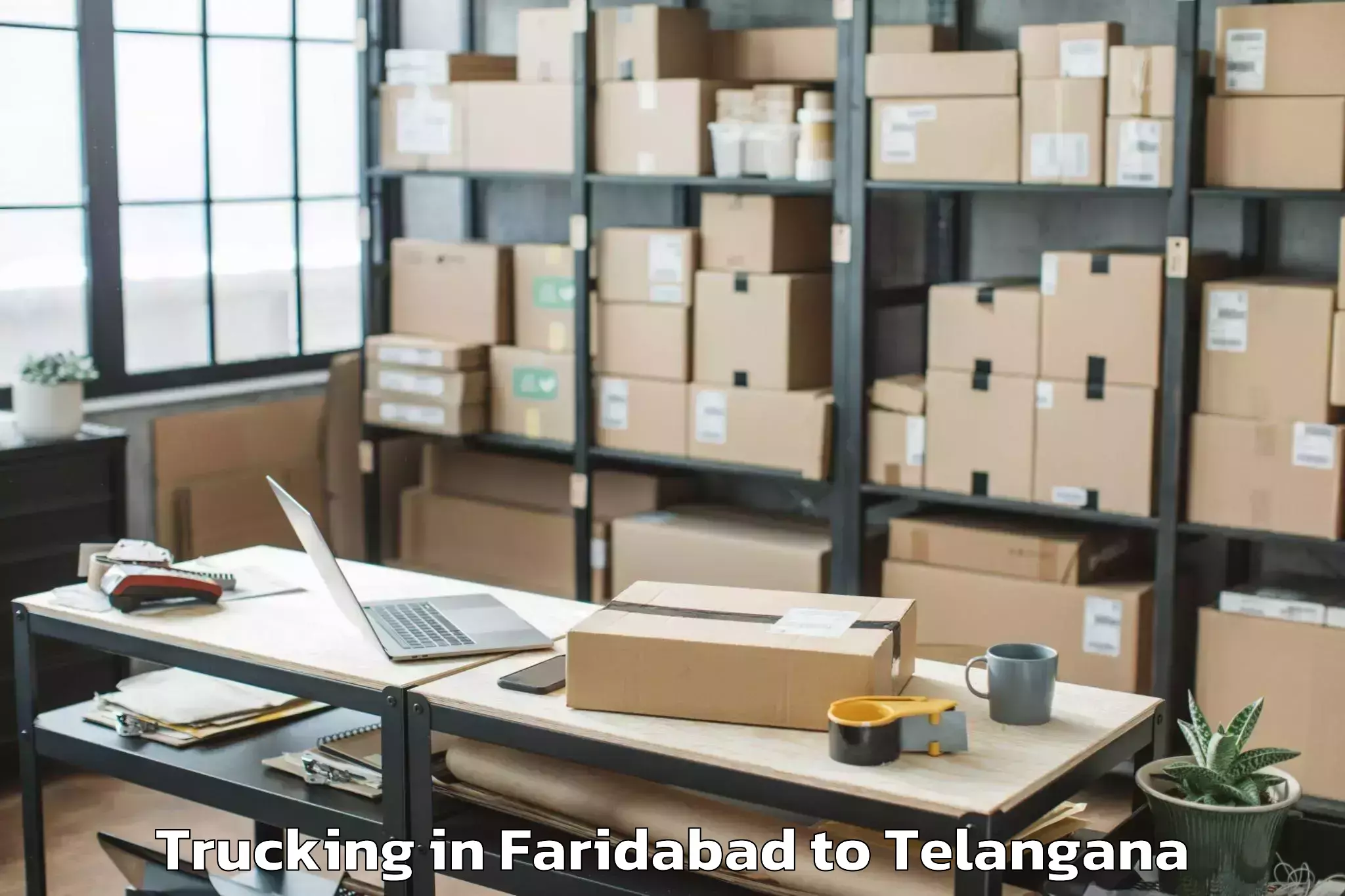 Book Faridabad to Nizamabad Trucking Online